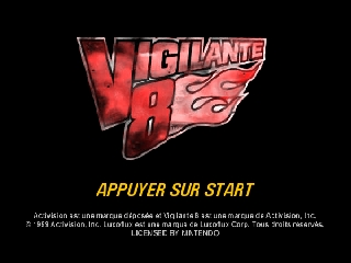 Vigilante 8 (France) Title Screen